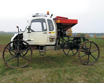 Комплекс для работы на рисовых чеках с металлическими колесами